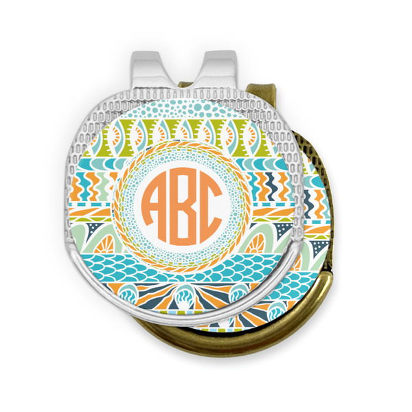 Teal Ribbons & Labels Golf Ball Marker Hat Clip - PARENT/MAIN