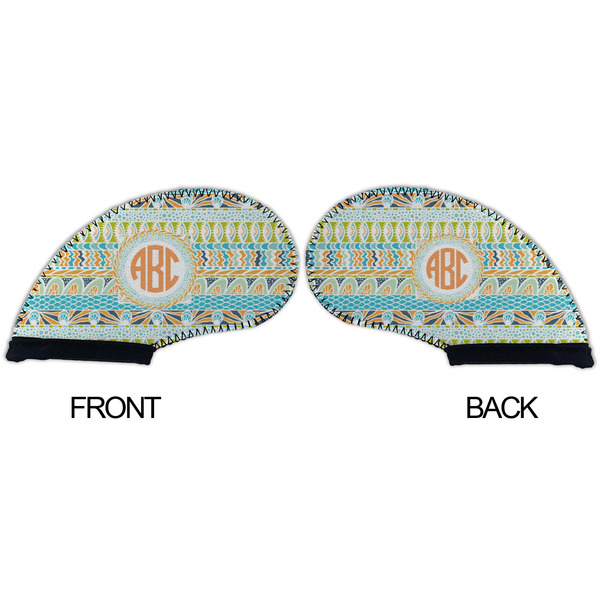 Teal Ribbons & Labels Golf Club Covers - APPROVAL