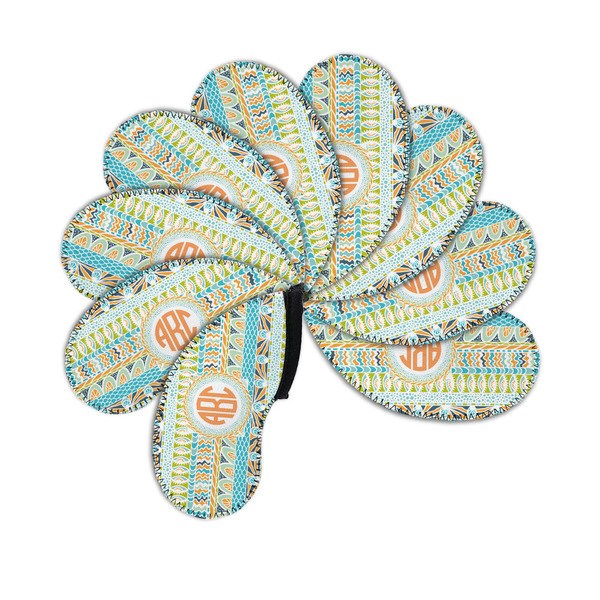 Teal Ribbons & Labels Golf Club Covers - PARENT/MAIN (set of 9)