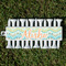 Teal Ribbons & Labels Golf Tees & Ball Markers Set - Front