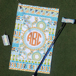 Teal Ribbons & Labels Golf Towel Gift Set (Personalized)