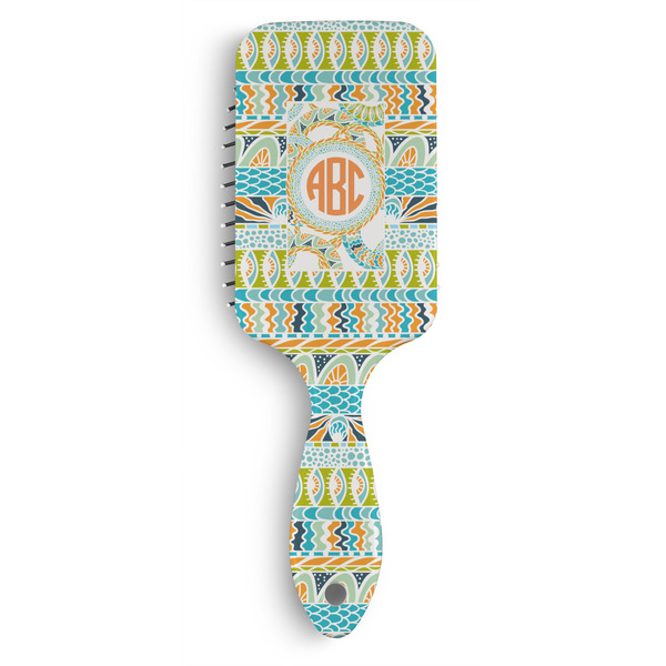 Custom Teal Ribbons & Labels Hair Brushes (Personalized)