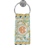 Teal Ribbons & Labels Hand Towel - Full Print (Personalized)