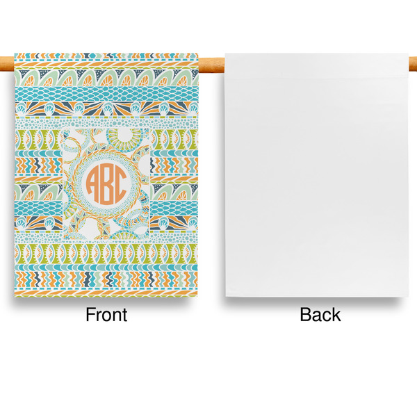 Teal Ribbons & Labels House Flags - Single Sided - APPROVAL