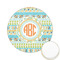 Teal Ribbons & Labels Printed Cookie Topper - 2.15" (Personalized)