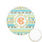 Teal Ribbons & Labels Printed Cookie Topper - 1.25" (Personalized)