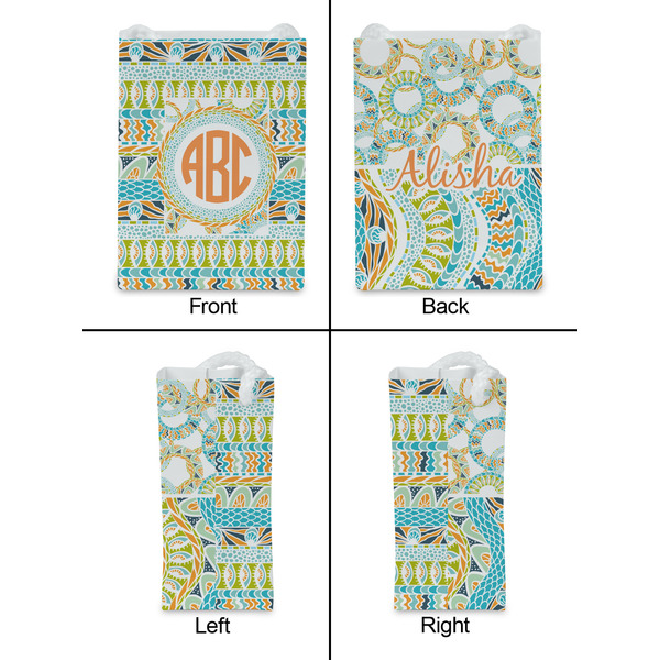 Teal Ribbons & Labels Jewelry Gift Bag - Gloss - Approval