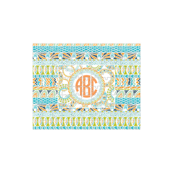 Custom Teal Ribbons & Labels 110 pc Jigsaw Puzzle (Personalized)