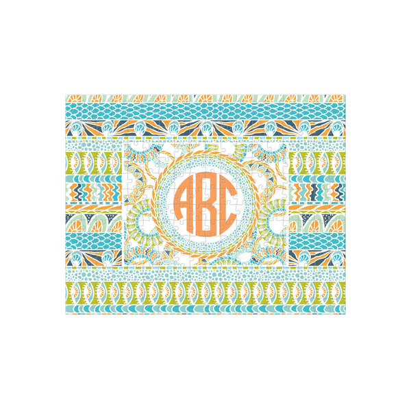 Custom Teal Ribbons & Labels 252 pc Jigsaw Puzzle (Personalized)