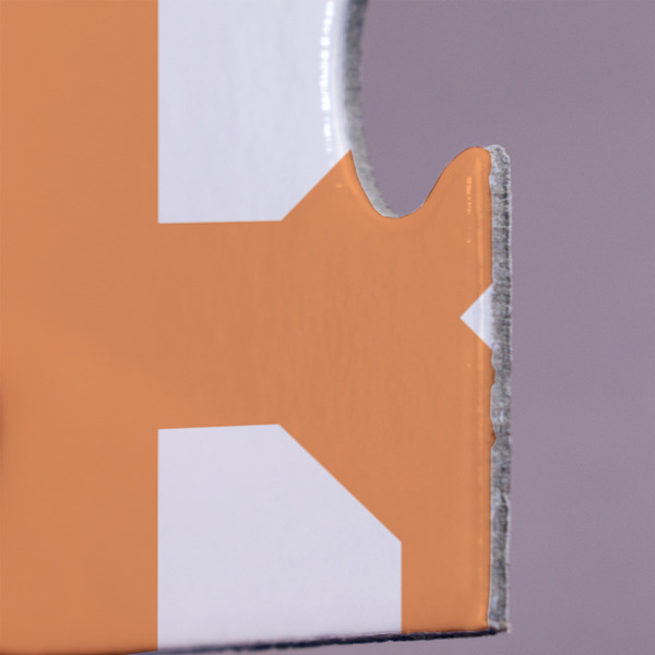 Teal Ribbons & Labels Jigsaw Puzzle 30 Piece  - Close Up