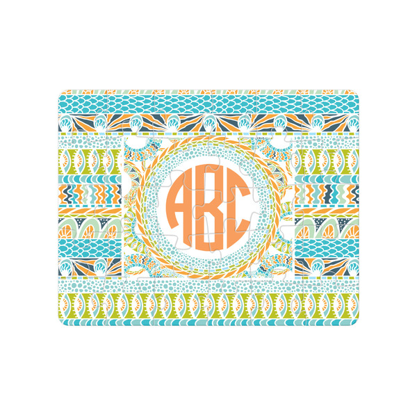 Custom Teal Ribbons & Labels 30 pc Jigsaw Puzzle (Personalized)