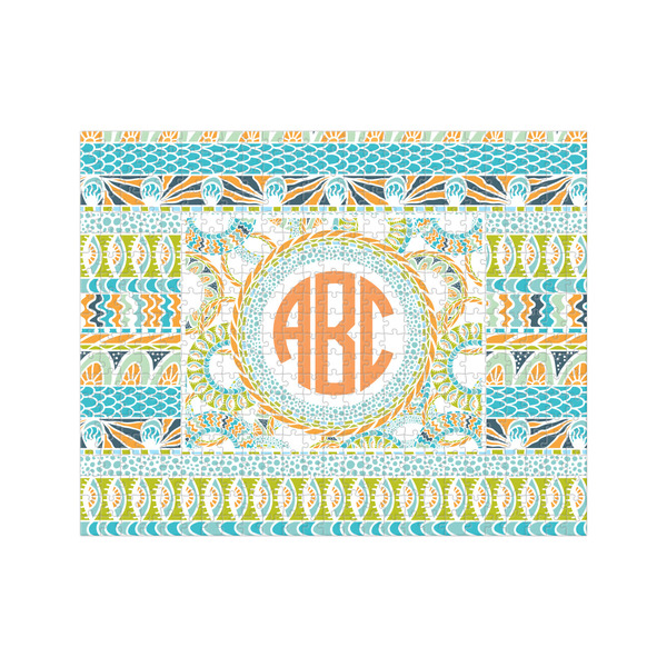 Custom Teal Ribbons & Labels 500 pc Jigsaw Puzzle (Personalized)