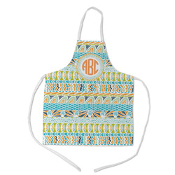 Teal Ribbons & Labels Kid's Apron - Medium (Personalized)