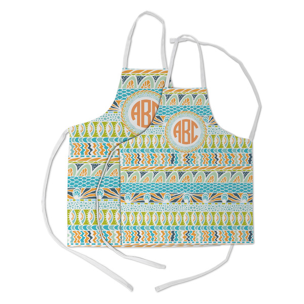 Teal Ribbons & Labels Kid's Aprons - Parent - Main
