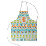 Teal Ribbons & Labels Kid's Apron - Small (Personalized)