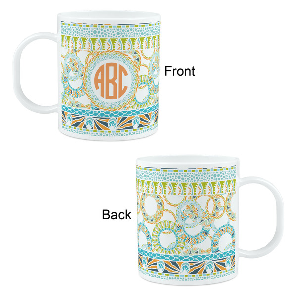Teal Ribbons & Labels Kid's Mug - Apvl