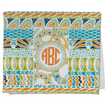Teal Ribbons & Labels Kitchen Towel - Poly Cotton w/ Monograms