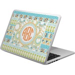 Teal Ribbons & Labels Laptop Skin - Custom Sized (Personalized)
