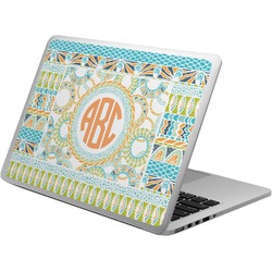 Teal Ribbons & Labels Laptop Skin - Custom Sized (Personalized)