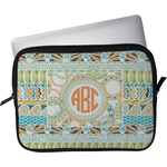 Teal Ribbons & Labels Laptop Sleeve / Case (Personalized)