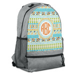 Teal Ribbons & Labels Backpack (Personalized)