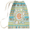 Teal Ribbons & Labels Laundry Bag - Large (Personalized)