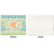 Teal Ribbons & Labels Linen Placemat - APPROVAL Single (single sided)