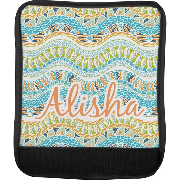 Teal Ribbons & Labels Luggage Handle Wrap (Approval)