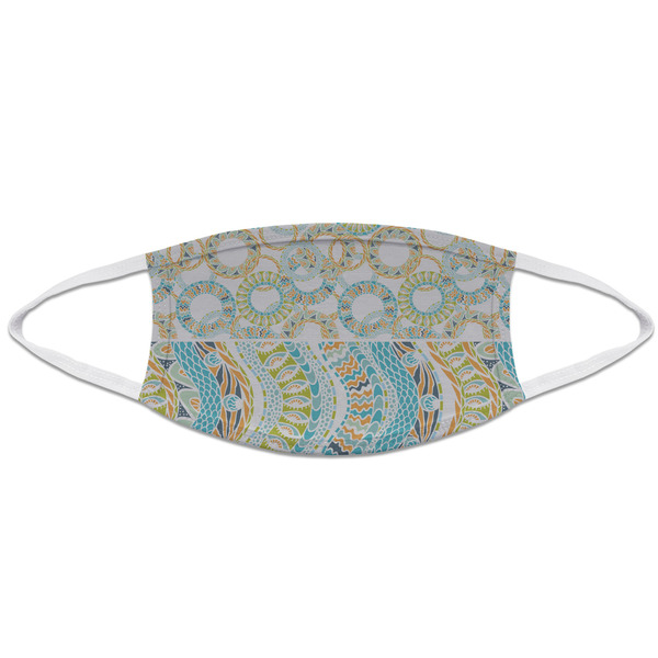 Teal Ribbons & Labels Mask2