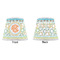 Teal Ribbons & Labels Poly Film Empire Lampshade - Approval