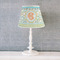 Teal Ribbons & Labels Poly Film Empire Lampshade - Lifestyle