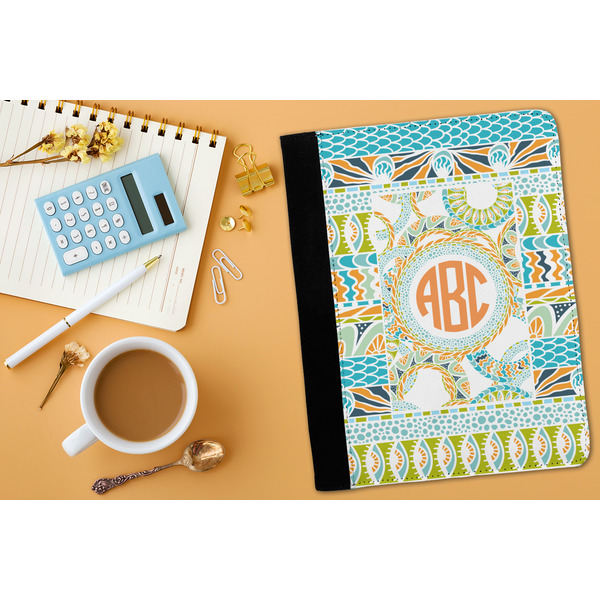 Teal Ribbons & Labels Medium Padfolio - LIFESTYLE (adult)