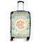 Teal Ribbons & Labels Suitcase - 24" Medium - Checked (Personalized)
