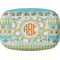 Teal Ribbons & Labels Melamine Platter (Personalized)