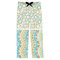 Teal Ribbons & Labels Mens Pajama Pants - XS