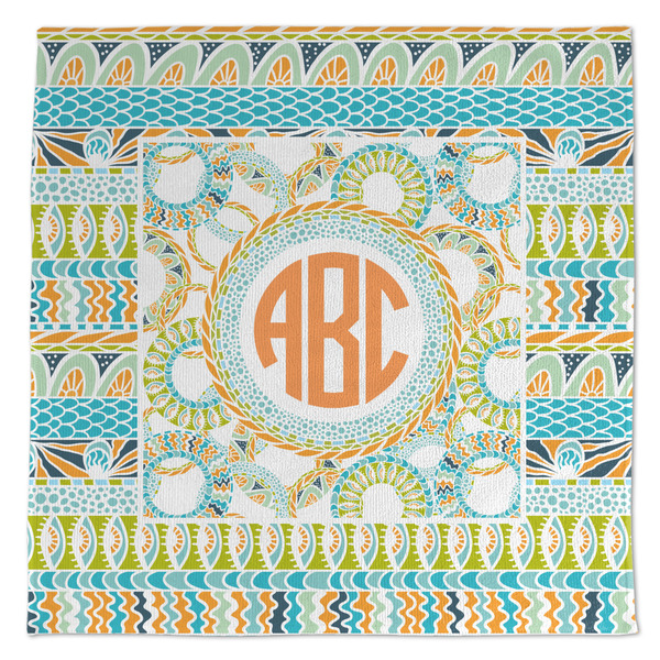 Teal Ribbons & Labels Microfiber Dish Rag - APPROVAL