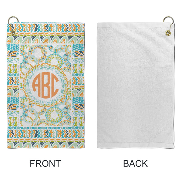 Teal Ribbons & Labels Microfiber Golf Towels - Small - APPROVAL