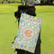Teal Ribbons & Labels Microfiber Golf Towels - Small - LIFESTYLE