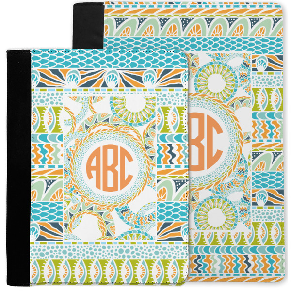 Teal Ribbons & Labels Notebook Padfolio - MAIN