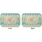 Teal Ribbons & Labels Octagon Placemat - Double Print Front and Back