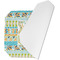 Teal Ribbons & Labels Octagon Placemat - Single front (folded)