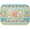 Teal Ribbons & Labels Octagon Placemat - Single front