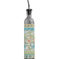 Teal Ribbons & Labels Oil Dispenser Bottle (Personalized)