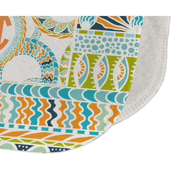 Teal Ribbons & Labels Old Burp Detail