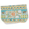 Teal Ribbons & Labels Burp Cloth - Fleece w/ Monogram