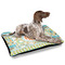 Teal Ribbons & Labels Outdoor Dog Beds - Large - IN CONTEXT