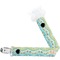 Teal Ribbons & Labels Pacifier Clip - Main