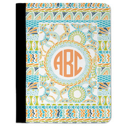 Teal Ribbons & Labels Padfolio Clipboard - Large (Personalized)