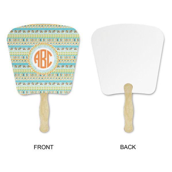 Teal Ribbons & Labels Paper Fans - Approval