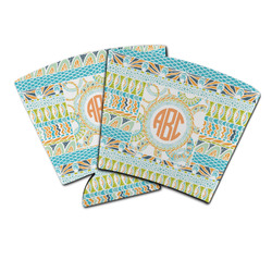 Teal Ribbons & Labels Party Cup Sleeve (Personalized)